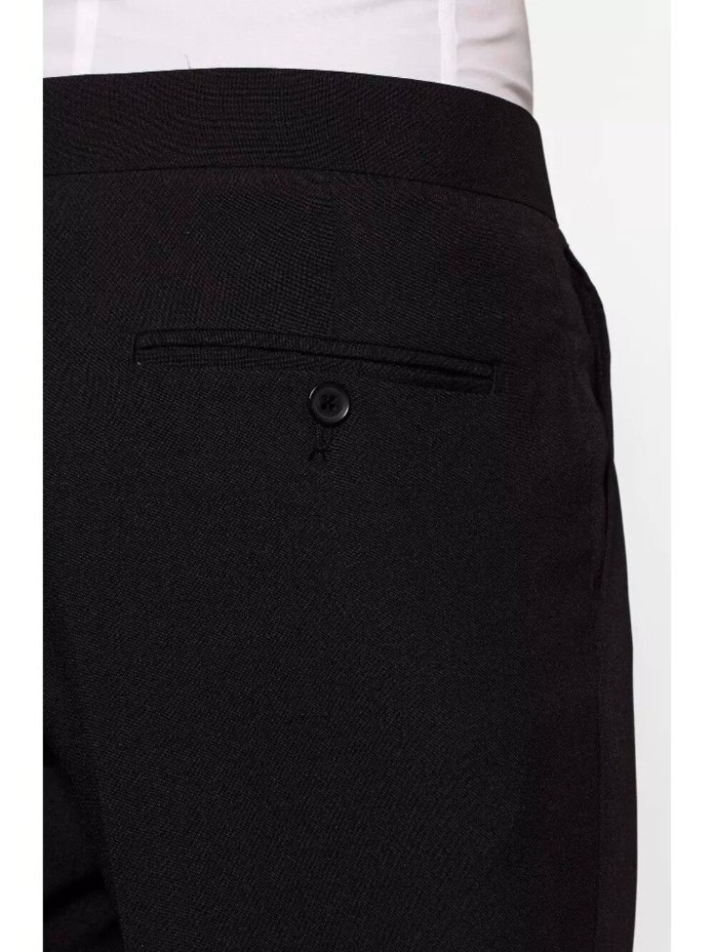 OppoSuits Men's Premium Slim Fit Jet Black Tuxedo Suit -- Size 50 4XL OPEN BOX - Picture 7 of 10